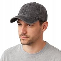 Czapka z daszkiem bejsbolówka jeans vintage