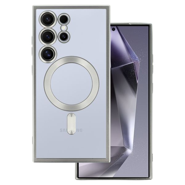 Metallic Magsafe Case do Samsung Galaxy S22 Plus Srebrny zdjęcie 1