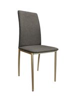 Krzesło tapicerowane ALAN stelaż złoty Sawana 05