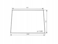 szyba przednia - przód do ciągnika MF, Ursus C-330 C-360 kabina Ciechocin