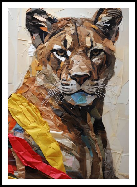 Plakat 59,4x84,1cm Papierowy Tygrys zdjęcie 3