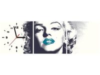 30 90CM OBRAZ 3 ELEM MARILYN MONROE TURKUSOWYMI USTAMI ŚCIENNY PŁOTNO DRUK