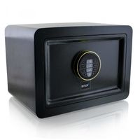 16096 Czarny sejf biurowy domowy z zamkiem elektronicznym + 2 klucze