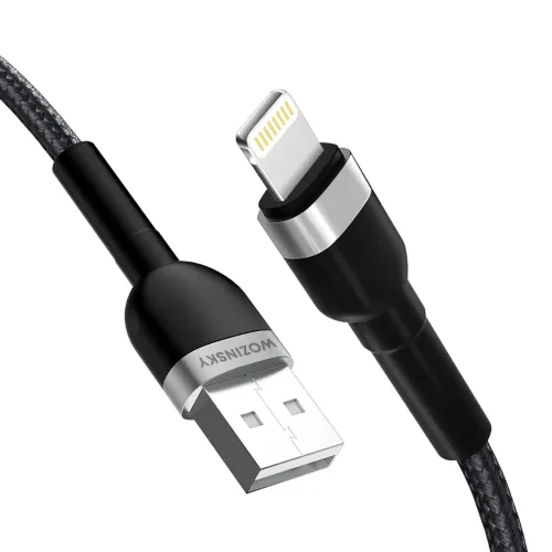 kabel wozinsky wnbal2 usb-a / lightning 2.4a 2 m - czarny na Arena.pl