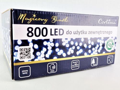 LAMPKI CHOINKOWE 800 LED zewnętrzne CHOINKA 40M na Arena.pl