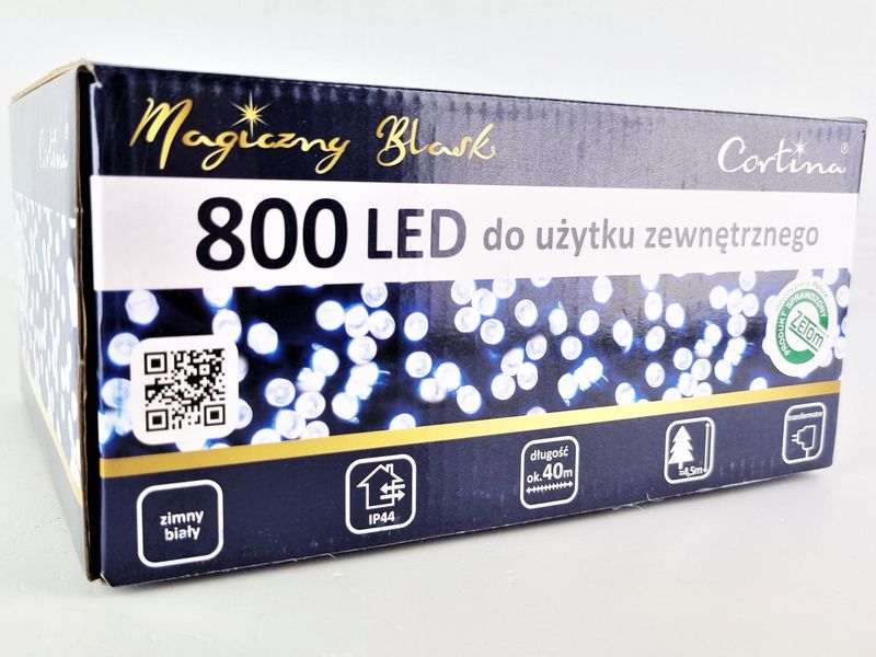 LAMPKI CHOINKOWE 800 LED zewnętrzne CHOINKA 40M zdjęcie 2