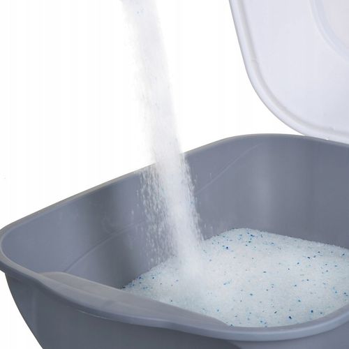 Kuweta dla kota zamknięta z pochłaniaczem i łopatką DIAMENTIQ+Karma GRATIS na Arena.pl