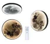 Lampa Plafon LED MOON Księżyc ring pilot 40cm 22W Wobako