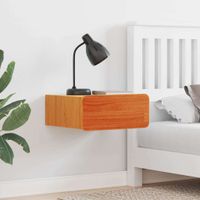 Stolik nocny Woskowy brąz 39 x 34 x 16.5 cm Lite drewno sosnowe