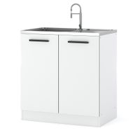 szafka kuchenna stojąca pod zlew modułowa nowoczesna 80cm blande biała mat