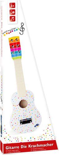 Gitara drewniana dla dzieci w kropki na Arena.pl