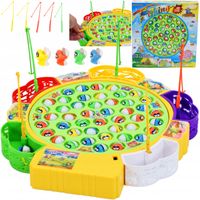 GRA RYBKI ZABAWKA DLA DZIECI ZRĘCZNOŚCIOWA WĘDKOWANIE WĘDKA ZESTAW