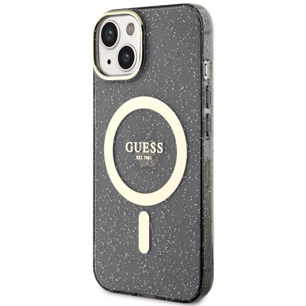 Etui Guess do iPhone 15, iPhone 14, iPhone 13, Czarny, MagSafe zdjęcie 2