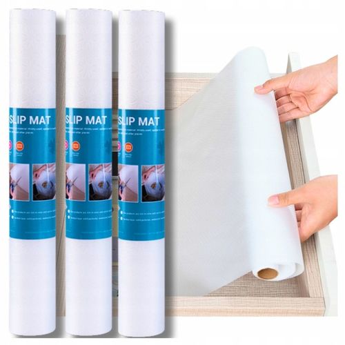 3 x MATA ANTYPOŚLIZGOWA DO SZUFLAD SZAFEK OCHRONNA PODKŁADKA 300x50 na Arena.pl