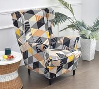 Pokrowiec Na Fotel Uszak Geometryczne Wzory Elastyczny [22Ew12]