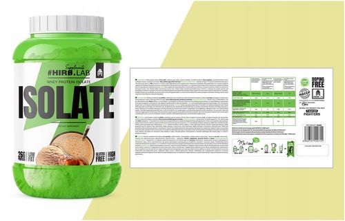 Izolat Białka BIAŁKO 1800 g wpi iso Whey Protein Isolate SŁONY KARMEL HIRO na Arena.pl