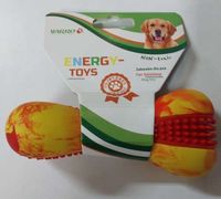 Kość FIRE dla psa z masującymi wypustkami 14 cm