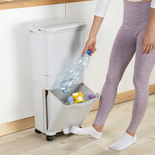 Kosz do Segregacji Śmieci Odpadów Domowy Kubeł na Śmieci do Kuchni Kółka na Arena.pl