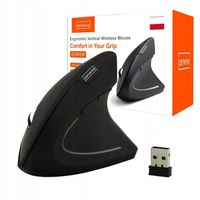 Mysz Bezprzewodowa Ergonomiczna Myszka Pionowa Wertykalna Cicha Komputerowa