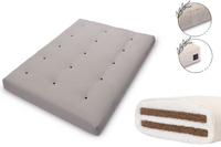 Materac 140x200 z kokosem - Pascall Futon Medium Duo Coco - Szary