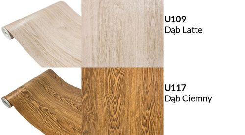 Okleina Drewnopodobna DĄB Folia Meblowa Klejowa 90x210cm Wzory Do na Arena.pl