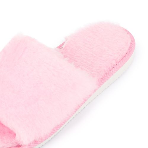 Ciepłe kapcie puchate różowe pantofle damskie z futerkiem 37 na Arena.pl