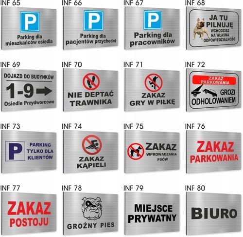 Tabliczka Znak BHP BIURO na Arena.pl