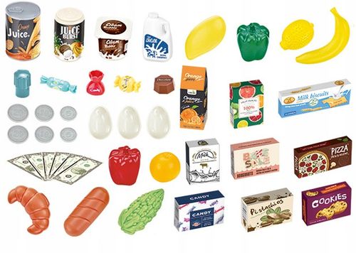 SUPERMARKET WÓZEK SKLEPOWY ZAKUPOWY DLA DZIECI SKLEP OWOCE WARZYWA MATADI na Arena.pl