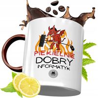 Kubek Bordowy Dla Informatyka Na Urodziny Prezent Z Nadrukiem Ze Zdjęciem