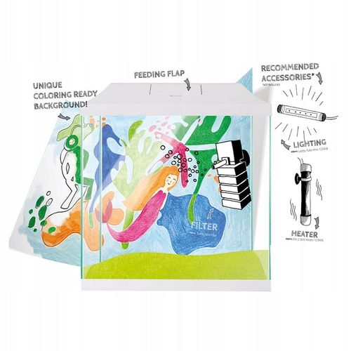 AQUAEL LEDDY MINI 35 Akwarium 19L Pokrywa + Filtr na Arena.pl