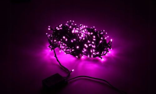 Lampki Choinkowe LED 500 Różowe 38 m IP44 Zewnętrzne Wewnętrzne 8 Trybów na Arena.pl