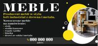 BANER REKLAMOWY projekt 130x80 cm MEBLE PRODUCENT