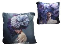 Poduszka z wypełnieniem/suwak - L. Lozano, Lady`s Floral Symphony (CARMANI)