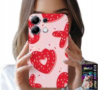 ETUI DO XIAOMI NOTE 13 5G - KOBIECE, MODNE WZORY XOXO SERCE + SZKŁO
