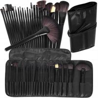 ZESTAW PROFESJONALNYCH PĘDZLI DO MAIKJAŻU PĘDZLE x 24szt. + ETUI NA PREZENT