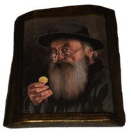 Żyd na szczęście z pieniążkiem