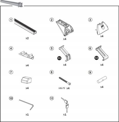 Bagażnik dachowy na relingi stal do Opel Zafira B MPV 2005-2011 na Arena.pl