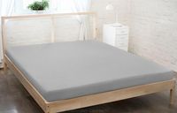 Prześcieradło jersey z gumką 120x200 szary