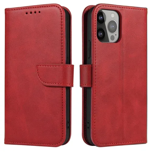 etui magnet case z klapką do samsung galaxy s25+ - czerwone na Arena.pl