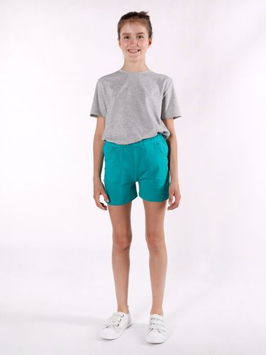 Krótkie bawełniane spodenki szorty dziecięce zielone 122-128 YOCLUB na Arena.pl
