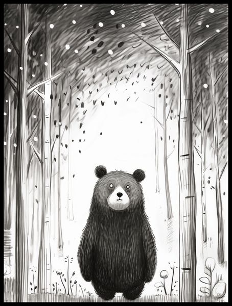 Plakat 60x80cm Ciekawski Miś zdjęcie 2