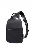 R-Bag Magnet Plecak miejski na ramię wodoodporny z USB Black Z041