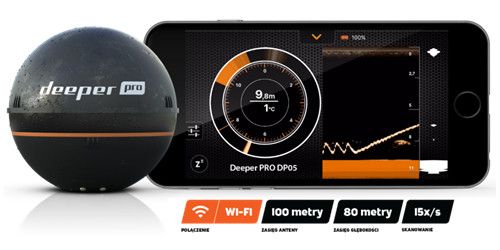 DEEPER PRO SONAR ECHOSONDA do łowienia ryb WiFi na Arena.pl