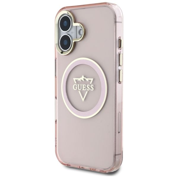 Etui Guess do iPhone 16, Różowy, MagSafe zdjęcie 2