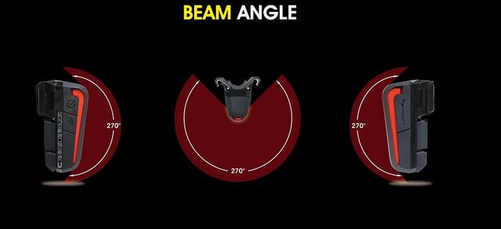 Lampka rowerowa tylna MOON CERBERUS 150lm zdjęcie 13