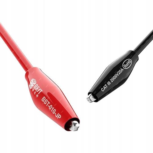 PRZEWODY DO MIERNIKA ZASILACZA LABORATORYJNEGO 2X BANAN KROKODYLEK 20A na Arena.pl