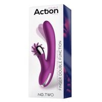 wibrator do pochwy łechtaczki. fingering i rotacja kółeczka z języczkami