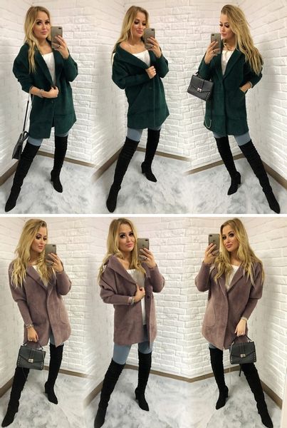 Sweter ALPAKI kurtka WEŁNA MODNE KOLORY oversize zdjęcie 13