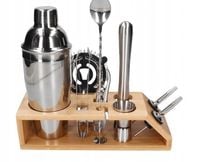 Zestaw barmański do drinków 10el Shaker 750 ml Muddler Jigger Nalewak Łyżka