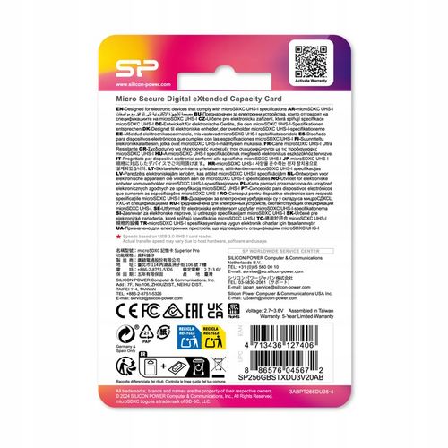 Karta SP Silicon Power 256GB Superior Pro MicroSD High Speed z adapterem na Arena.pl